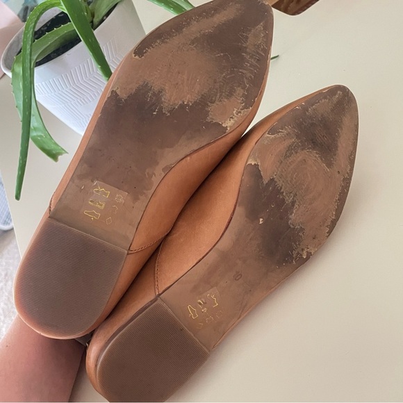 Madewell Frances Skimmer Leather Flats English Saddle Loafers Size 10 - Picture 8 of 9